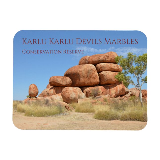 Karlu Karlu Djävulen Marbles Australien Magnet (Horisontell)