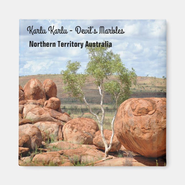 Karlu Karlu ’Djävulen’s Marbles’ Magnet (Framsidan)