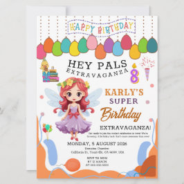Karly's Fairy Princess 8:e födelsedagsinbjudan Inbjudningar