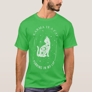 karma är en kattgåva till familjen t shirt