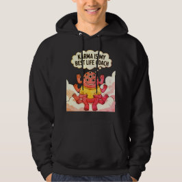 Karma är min bästa livtränare hoodie