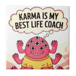 Karma är min bästa livtränare kakelplatta