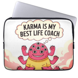 Karma är min bästa livtränare laptop fodral