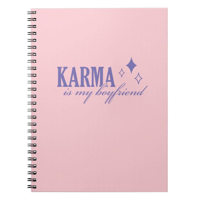 Karma är min pojkvän anteckningsbok (Framsidan)