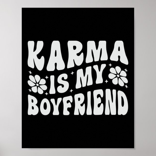 Karma är min vän Mental Health Awareness Poster (Framsidan)