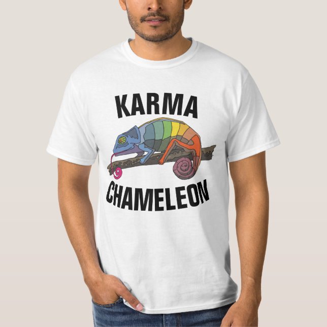 KARMA CHAMELEON Vintage 80s T-Shirts (Framsida)