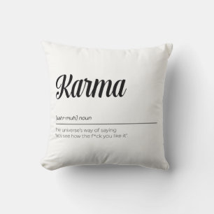 Karma Definition Funny Kudde