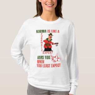 Karma-design - av Maaya Prints, Women's White T Shirt