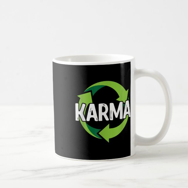 Karma Destiny Meditation Recycling Environmental P Kaffemugg (Höger)
