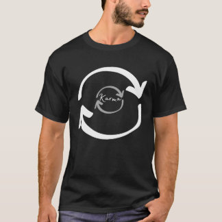 Karma det som kommer runt går runt t shirt