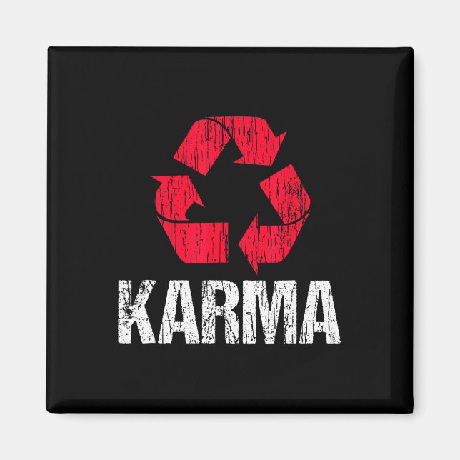 Karma Earth Day Recycling with Recycling Symbol Magnet (Framsidan)