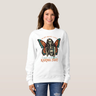 Karma Fairy Skeleton with Butterfly Vingar T Shirt