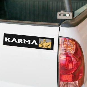 Karma Fighter 1-stötdetikett Bildekal