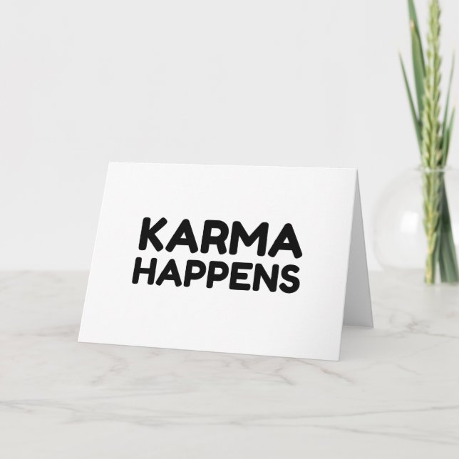 KARMA HAPPENS HELGKORT (Framsida)
