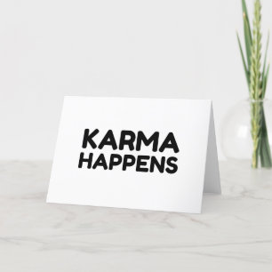 KARMA HAPPENS HELGKORT