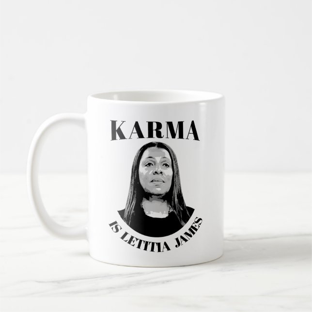 Karma is Letitia James Kaffemugg (Vänster)