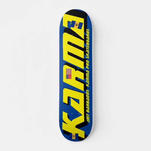KARMA JMT BARB 7 3/4-tums Skateboard Deck (Framsida)