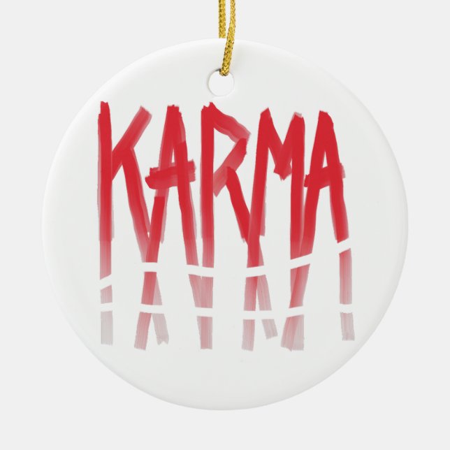 Karma Julgransprydnad Keramik (Framsidan)