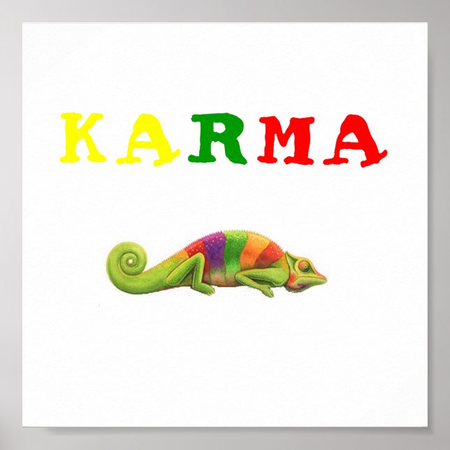 KARMA KAMELEON POSTER (Framsidan)