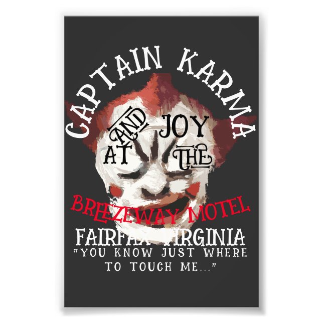 Karma Kapten & Joy Breezeway Motel Fairfax VA Fototryck (Framsidan)