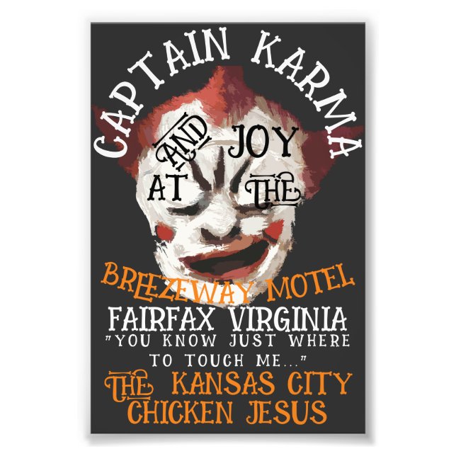 Karma Kapten & Joy Breezeway Motel Fairfax VA Fototryck (Framsidan)