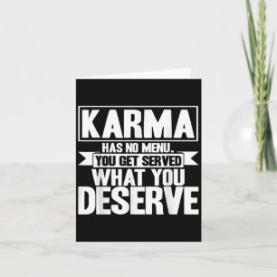 Karma Karma har ingen menu-inspiration att säga Kort