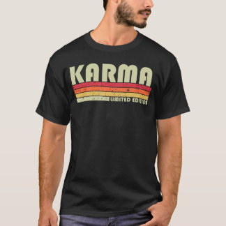 Karma Name Personalized Retro Vintage 80s 90s Birt T Shirt
