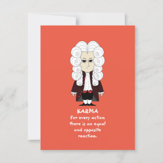 Karma & Newtons tredje lag (Mörkens bakgrund) Post Vykort