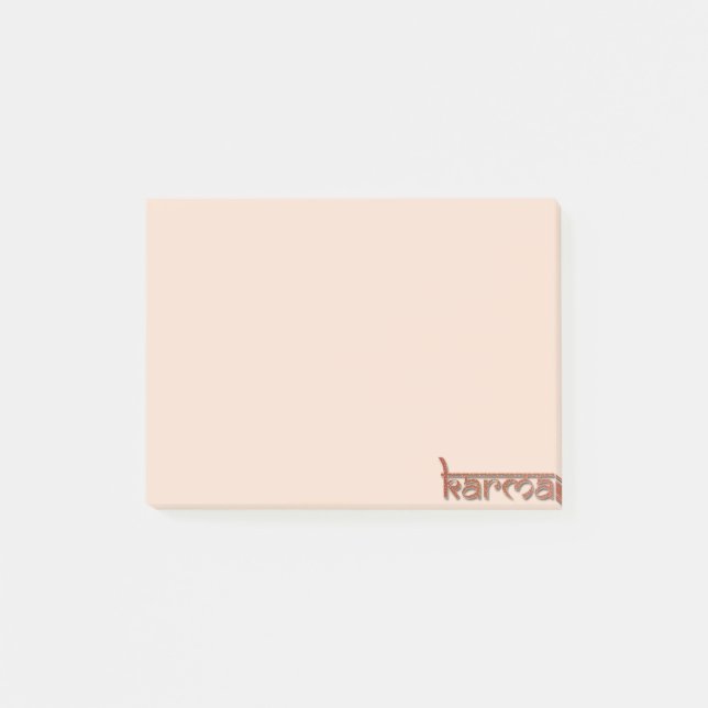 karma - orange post-it block (Framsida)