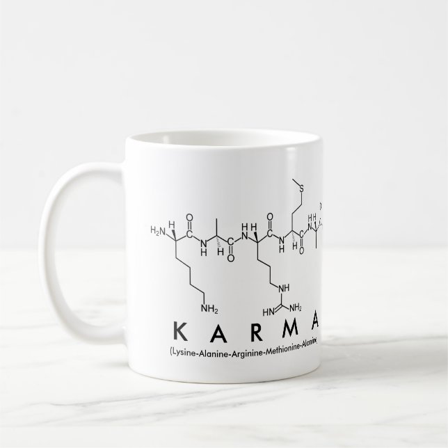 Karma peptide namn mugg (Vänster)