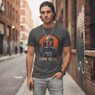 Karma Police - Retro Futuristiska Radiohead T Shirt