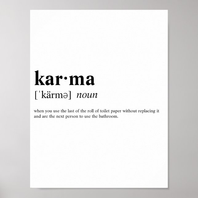 Karma Poster (Framsidan)