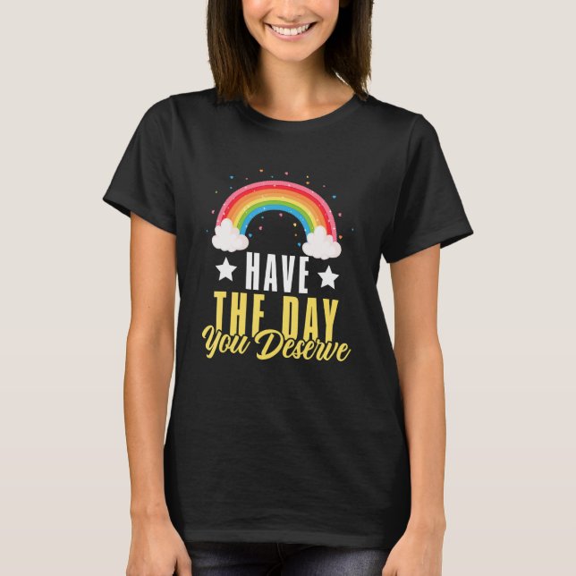 Karma Quotes Boho Rainbow  Humor Sarcastic Men Wom T Shirt (Framsida)