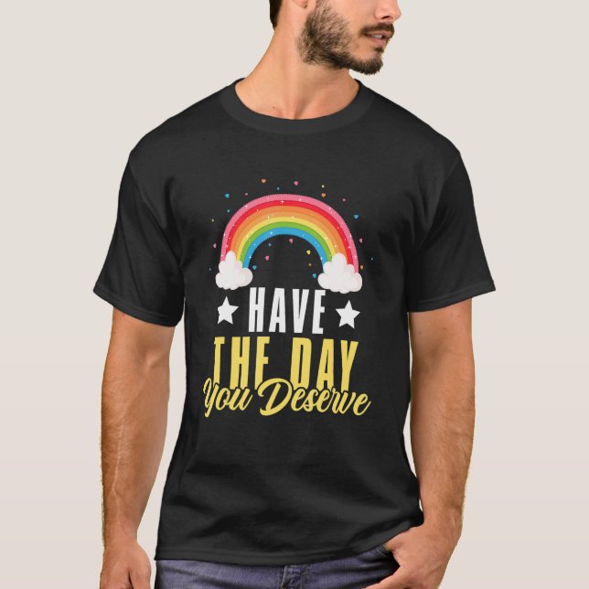 Karma Quotes Boho Rainbow  Humor Sarcastic Men Wom T Shirt (Framsida)