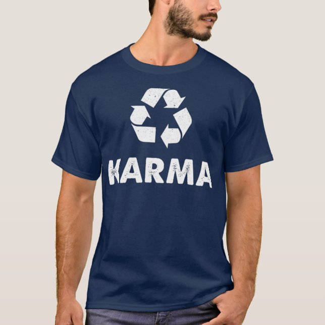 Karma Recycle  Recycling T  Eco Warrior Tee (Framsida)
