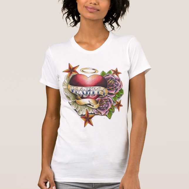 Karma_tattoo_design_ T-shirt (Framsida)