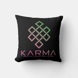 Karma - vad går kommer omkring omkring kudde