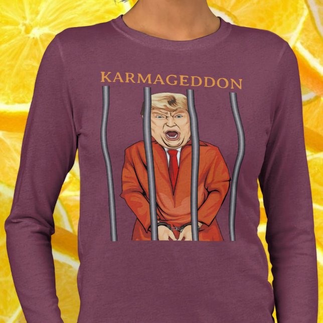 KARMAGEDDON: Trump i fängelset Orange Jumpdress Fu T Shirt (Skapare uppladdad)