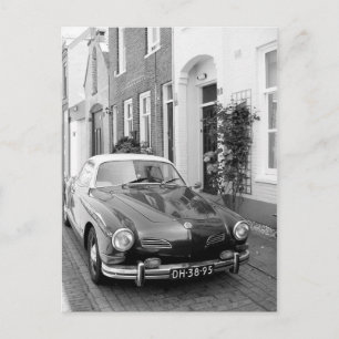 Karmann Ghia Classic Car Art Print Vykort