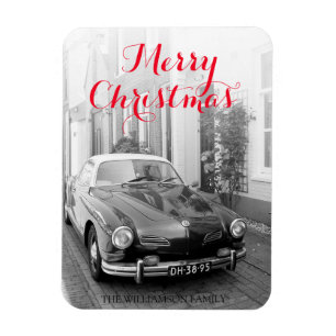 Karmann Ghia Classic Car God jul Magnet