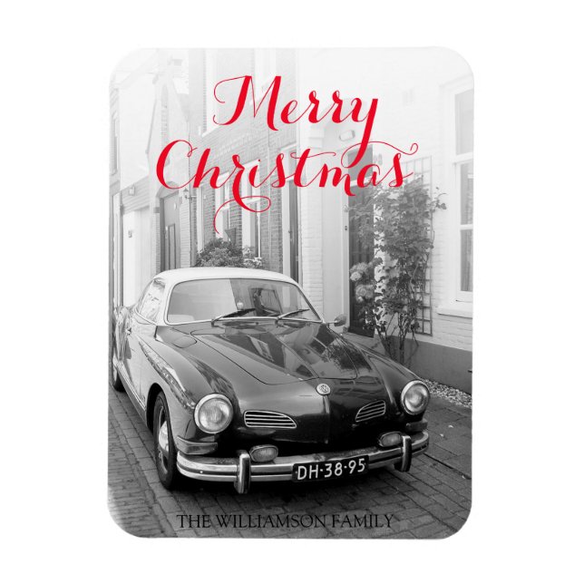 Karmann Ghia Classic Car God jul Magnet (Vertikal)