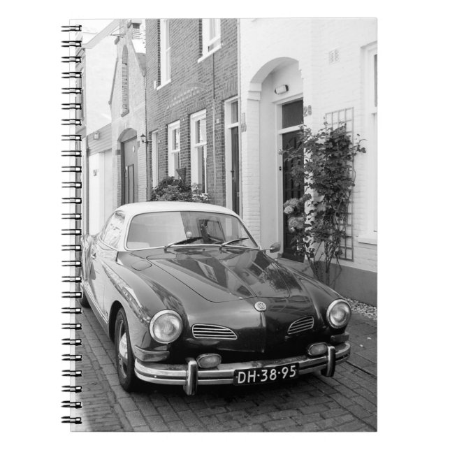 Karmann Ghia klassikerbil Anteckningsbok (Framsidan)