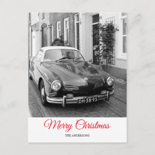 Karmann Ghia Klassisk Bil God Jul Helg Vykort