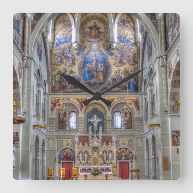 Karmelitenkirche Fyrkantig Klocka (Framsida)