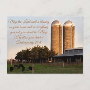 Karmer A Farmer's Prayer of Blessing Vykort