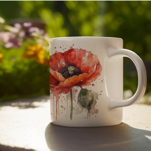 Karmosinblomning  kaffemugg (Skapare uppladdad)