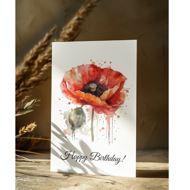 Karmosinblomning, specialbeställning vykort (Skapare uppladdad)