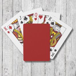 Karmosinröd enfärgad | Klassisk | Elegant Casinokort