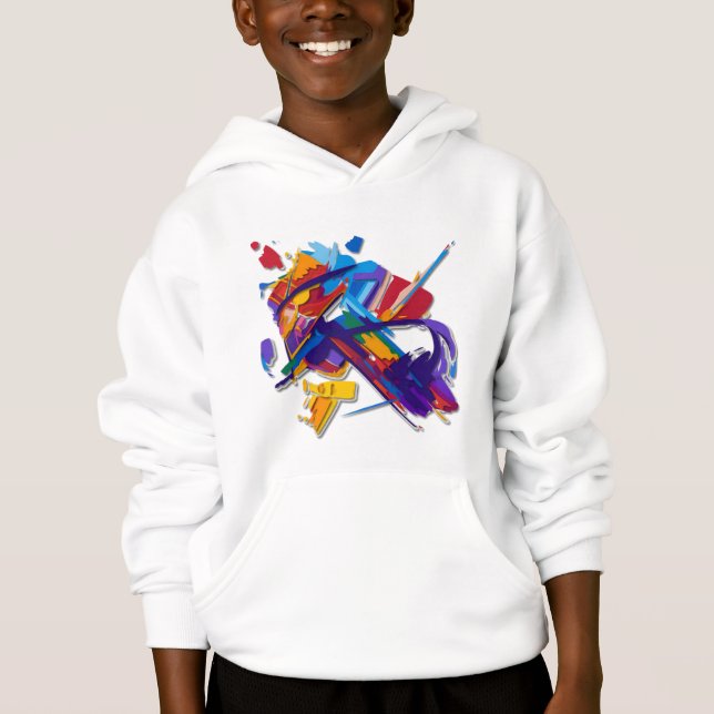 Karmosinröd Fraktur T Shirt (Framsida)