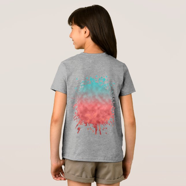 Karmosinröd Hägring T Shirt (Baksida Full)